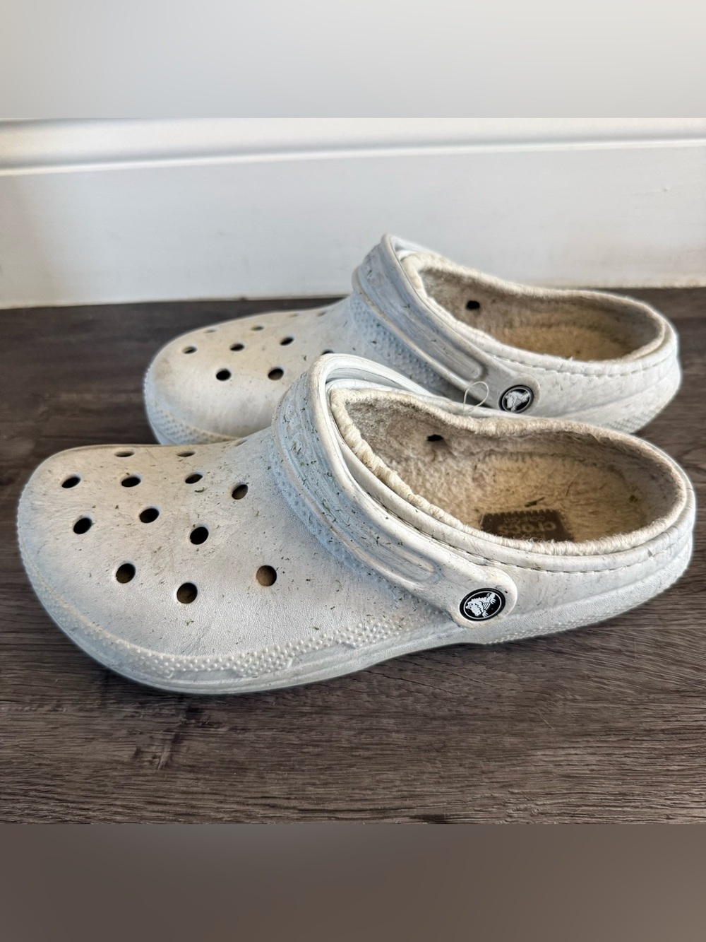 Crocs Classic Lined Fuzzy Clog Grey Women’s Size 8